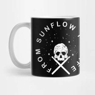 sunflow skull 2 cool simple Mug